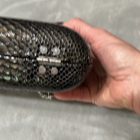 Brighton Black Snake-Embossed Chain Bag - Picture 5 of 12